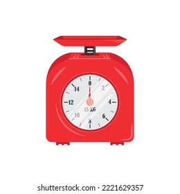 analog weighing scale cartoon element vector concept design template 