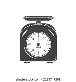 analog weighing scale cartoon element vector concept design template 