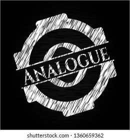 Analogue on blackboard