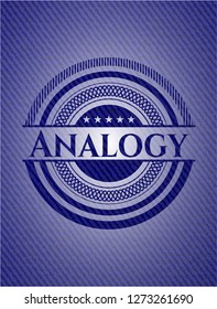 Analogy denim background