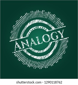 Analogy on chalkboard