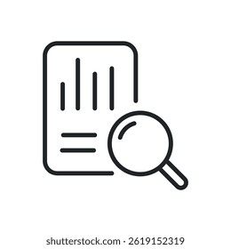 Analyse von Dünnlinien-Symbolen. Perfektes Pixel auf transparentem Hintergrund