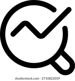 Analice el diseño de Vectores en estilo moderno, análisis de negocios y concepto de evaluación de datos financieros, ilustración de estrategia corporativa. Icono de línea