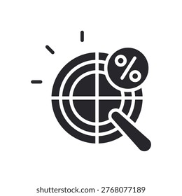 analysing icons outline and Flat Style,transparent background