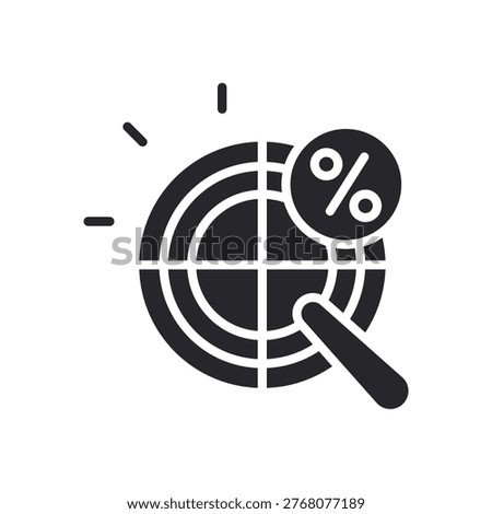 analysing icons outline and Flat Style,transparent background