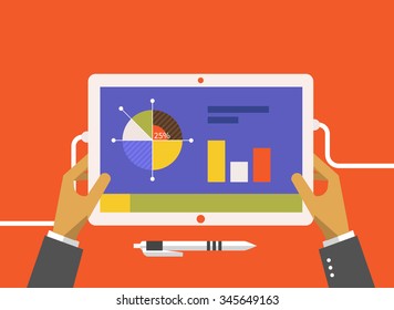 Analysis of actions infographic. Analytics and analysis icon, analyze and business analysis, research data analysis, strategy business, plan web, idea marketing seo illustration