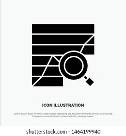 Analysis, Analytic, Analytics, Chart, Data, Graph solid Glyph Icon vector. Vector Icon Template background