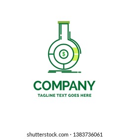 Analysis, analytics, banking, business, financial Flat Business Logo template. Creative Green Brand Name Design.