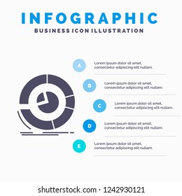 Analysis, analytics, business, diagram, pie chart Infographics Template for Website and Presentation. GLyph Gray icon with Blue infographic style vector illustration.