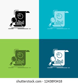 Analysis, analytics, business, financial, research Icon Over Various Background. glyph style design, designed for web and app. Eps 10 vector illustration
