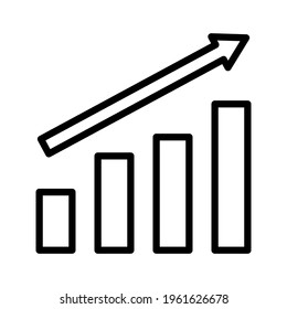 Analysis, analytics, growth icon vector image. Can also be used for Web Marketing. Suitable for use on web apps, mobile apps and print media.