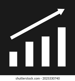 Analysis, analytics, growth icon vector image. Can also be used for Web Marketing. Suitable for use on web apps, mobile apps and print media.
