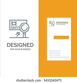Analysis, Banking, Card, Detection, Fraud Grey Logo Design and Business Card Template