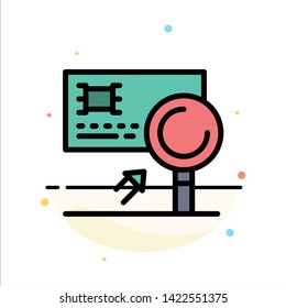 Analysis, Banking, Card, Detection, Fraud Abstract Flat Color Icon Template
