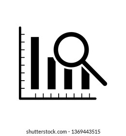 Analysis bars chart icon logo
