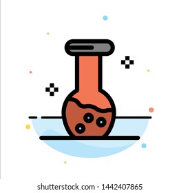 Analysis, Biochemistry, Biology, Chemistry Abstract Flat Color Icon Template