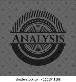 Analysis black emblem. Vintage.