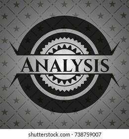 Analysis black emblem. Vintage.