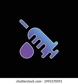 Analysis blue gradient vector icon