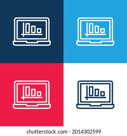 Minimaler Icon-Satz für die Analyse von Blau und Rot
