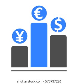 Analysis. Business icon on a white background
