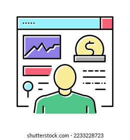 analysis business plan color icon vector. analysis business plan sign. isolated symbol illustration