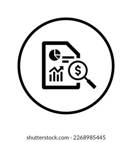 Analysis Business Report icon design.