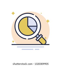 Analysis Business Report Vector Icon