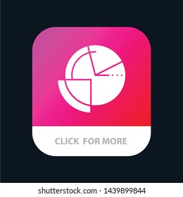 Analysis, Chart, Data, Diagram, Monitoring Mobile App Button. Android and IOS Glyph Version