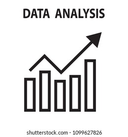 Analysis chart data growth increase line seo icon vector illustration.
