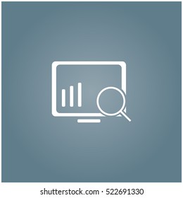 Analysis chart Icon, Vector