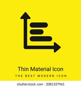 Analysis Chart minimal bright yellow material icon