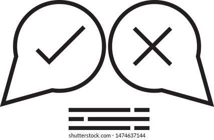 Analysis choice, decisions icon. Can be used on a website and mobile apps.