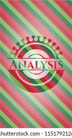 Analysis christmas emblem.