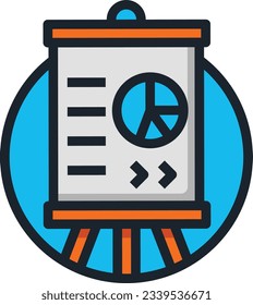 Analysis Color Line Icon - Single Icon, Vector