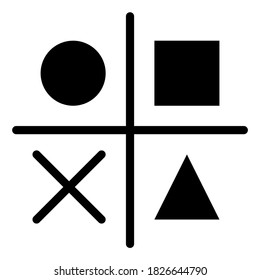 Analysis, Comparison, Visualization Business Icon. Solid Glyph Icon