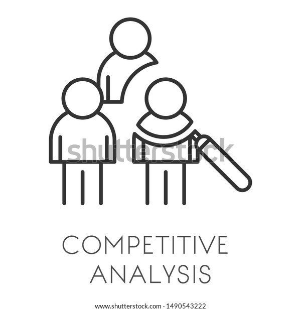 Analysis Competitive Competitor Vector Market Report Stock Vector