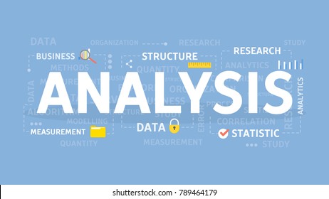 Analysis Concept Illustration Idea Statistics Data Stock Vector ...