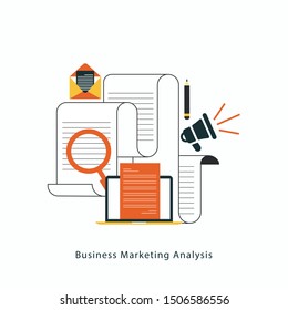 Analysis Concept with white background
