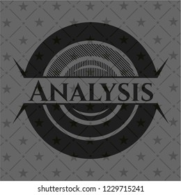 Analysis dark icon or emblem