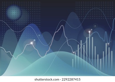 Datos de análisis, gráfico, abstracto.
Modelo de concepto para crecimiento, marketing, analistas, finanzas. Gráfico gráfico de finanzas empresariales, diseño vectorial