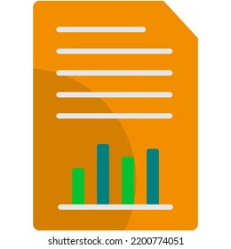 analysis data icon group created in colorful style
