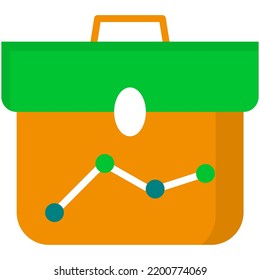analysis data icon group created in colorful style