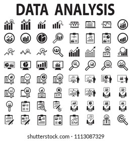 
Analysis Data Icon Vector Swot Illustration Mono Symbol.