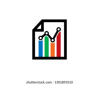 Analysis Data Logo Template, Icon, Symbol - Vector