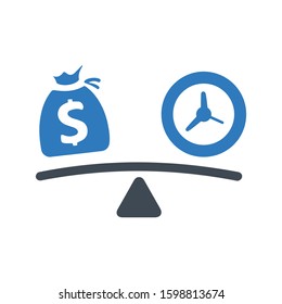 Analysis debt risk icon logo