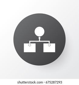 Analysis Design Icon Symbol. Premium Quality Isolated Analysis Diagram Element In Trendy Style.