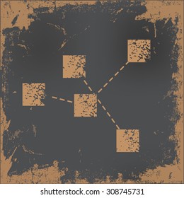 Analysis design on old paper background,vector
