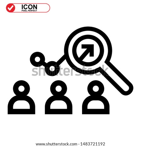 analysis diagram icon isolated sign symbol vector illustration. analysis diagram icon Black Color with Perfect pixel. 
