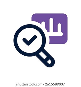 analysis dual tone icon. Sleek and modern vector icon for websites, mobile apps, marketing materials, and corporate design. Fully scalable and ready to use.